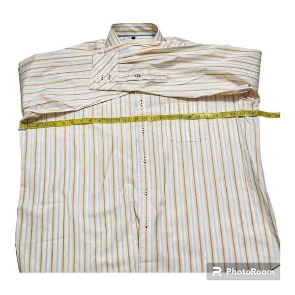 Soul London Stripes Regular Fit Button Down Dress Shirts - Picture 6 of 7